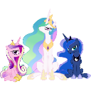 001Princesses Discord sticker from MLP Sombra Empire