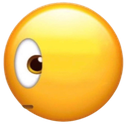 sideeye custom emote from The Study Verse