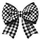 k_blackcheckerbowdtiribbons Discord Emoji from ♡ ໋𓈒ﾟ🎀　⊹　blushing．giveaways．social．friends．guild tag．cute．chat．emotes．hangout．fun．vc．chill．gaming