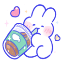bunny_sipping_coffee_floppaa Discord emoji