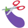 eggplant_scissors custom emote - [adult squid] Never Dies