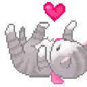 kitty_love animated emote - 𓏵‧₊˚ ┊𝘿𝘦𝘭𝘪𝘤𝘢𝘵𝘦 𝘼𝘯𝘨𝘦𝘭  ˎˊ˗ ⸝⸝