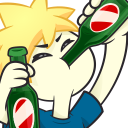 495904blondboydrink Discord sticker | Bunnies Cafe 18+