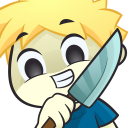 592506blondboyknive Discord sticker from Bunnies Cafe 18+