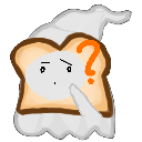 ghostythink Discord sticker from ₊˚⊹ ᰔ Ghosty Toasty Graveyard ᰔ ⊹˚ ₊