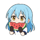 rimuru_eating Discord sticker from Kiro's tempest federation