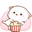 NyasPopcorn animated GIF emoji | Gemonde 🇵🇸