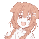 KoroneHappy animated GIF emoji from Gemonde 🇵🇸