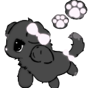 cute_black_puppy Discord sticker from Sensitive Doll