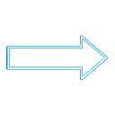 frecciadestraneonblu