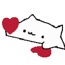 bongo_cat_love animated GIF emoji | ✦Sleepy Hollow✦