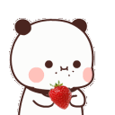 BMunchingStrawberry animated Discord emote - Makai 18+