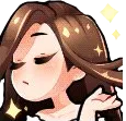 FnT_HairFlip Discord sticker from Makai 18+