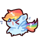 rainbowdash custom emote | ⋆˚࿔ 𝒞𝘶𝘵𝘪𝘦 ꩇׁׅ݊𝘢𝘳𝘬𝘴 𝜗𝜚˚⋆