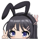 mai_sakurajima Discord Emoji - ⋆˚𝜗 night owls 𝜚˚⋆
