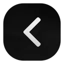 Left-pointing white chevron arrow inside a dark rounded square.