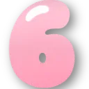 330376numbersix6pink