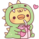 1_nv_dinoduck Discord sticker | ⎯𖤐darkmatter