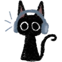 1_nv_catwithheadphones custom emote | ⎯𖤐darkmatter