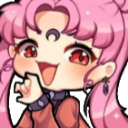 o_chi_chibiusalaughing Discord Emoji - ⎯𖤐darkmatter