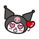 kuromi_hearteyes