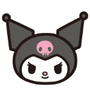 kuromi3_smiles Discord sticker - ♡ ໋𓈒ﾟ🎀　⊹　blushing．giveaways．social．friends．guild tag．cute．chat．emotes．hangout．fun．vc．chill．gaming