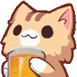 neko_beer animated Discord emote from FurLounge・Español [0.2K] 🦁