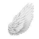 angelwing Discord sticker from Auryne