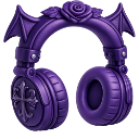 :908917purplegothicheadphones: