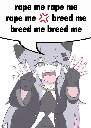 rapemebreedme animated Discord emote | ୨୧ Whiplash Haven ୨୧