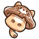 mushroomkitten Discord sticker from The Astral Hearth