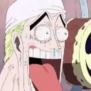 Enel from One Piece with wide bulging eyes and his mouth hanging open in extreme shock.