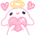 HeartBunAngell custom emote from 𓆩❈𓆪 Sylvara Café 𓆩❈𓆪