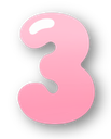 923324numberthree3pink Discord sticker | Pastel Chains Collective
