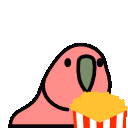 PopcornBird animated Discord emote | Sweet Sinners ♡