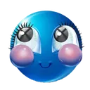 Blue_blushing Discord sticker | Interact | Active Chats • VC • Hangout • Chill • Friends • Giveaways • Events • SFW • Non Dating