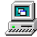 A retro desktop computer with a monitor and keyboard in pixel art style.