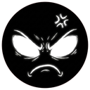 Shadow_Angry Discord Emoji - White Shadows