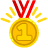 medalyellowfirstgoldyt Discord sticker from Shark Earnings: Earn Money & Rewards
