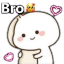 bro custom emote from Hangouts | Social • Chill • Anime • Memes • Emojis