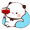 a_drink_vine1 animated Discord emote from Bunnies Cafe 18+
