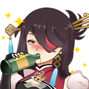 beidou_drink Discord Emoji - Bunnies Cafe 18+