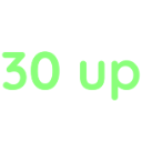 30up Discord sticker from ★ the safe place