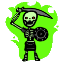 neonwarrior animated GIF emoji - /Lightx | Social • Chat • VC • Emotes • Chill • Fun • Active