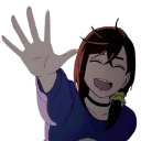 Momo_Waveing Discord Emoji - DanDaDan - Discord