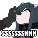 ssssssshhh Discord sticker | Rabbit Hole