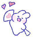 Bun_Cheer animated GIF emoji from 𓆩❈𓆪 Sylvara Café 𓆩❈𓆪