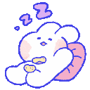 Bun_Sleep animated GIF emoji from 𓆩❈𓆪 Sylvara Café 𓆩❈𓆪