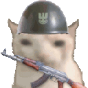 CatMilitary animated GIF emoji - Brewish | Roblox Cafe Game