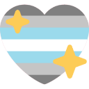 1726demiboyprideheart Discord sticker from ★ the safe place